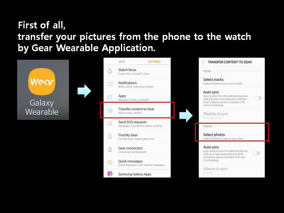 Photo transfer instructions and setup guide