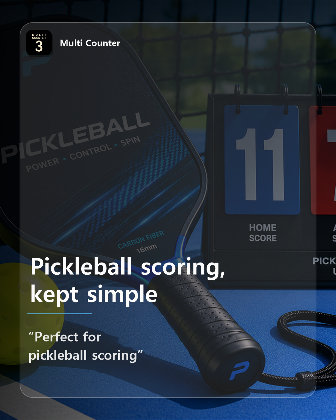 Multi Counter used for pickleball scoring