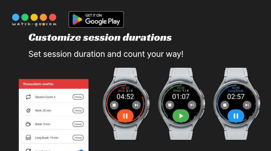 Custom timer settings